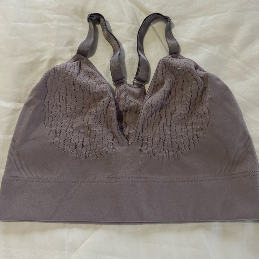 MINDD Elegant Lace Trim Bralette - Purple